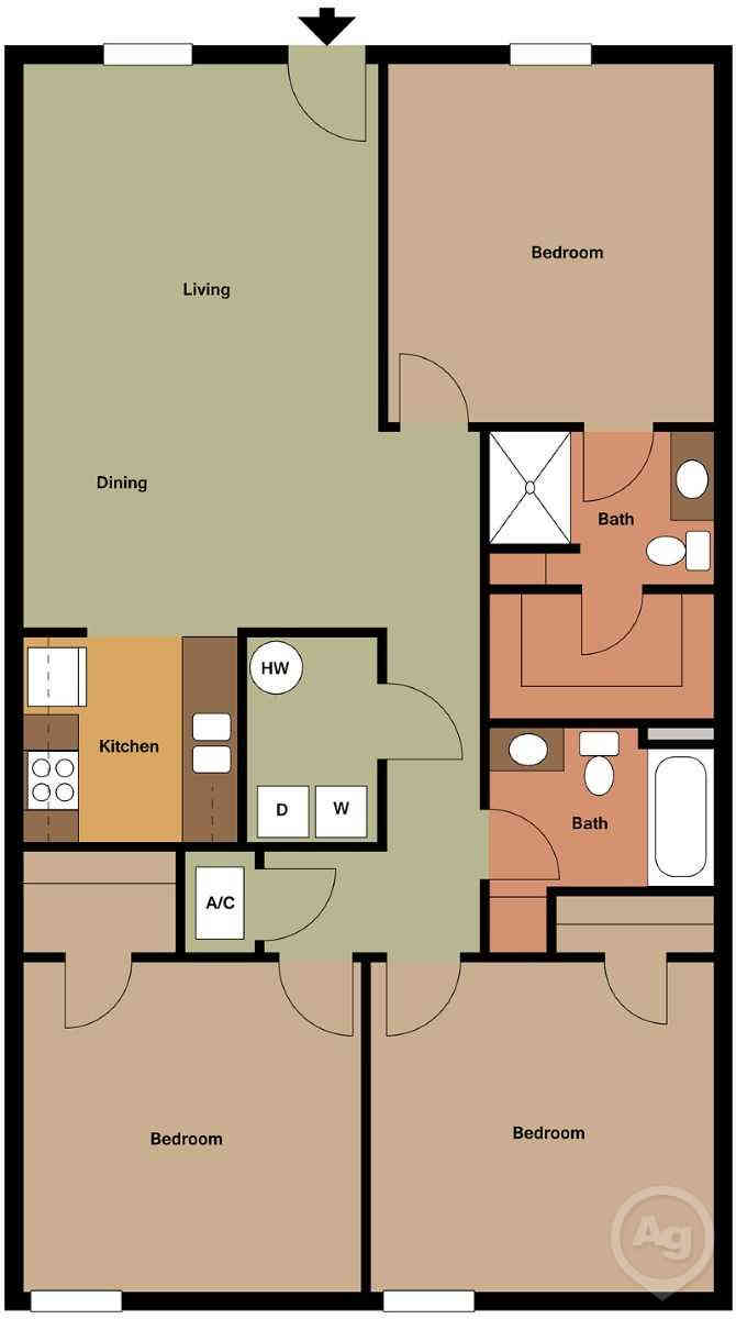 Simple Barret Greenleaf The Elms Apartments with Best Design